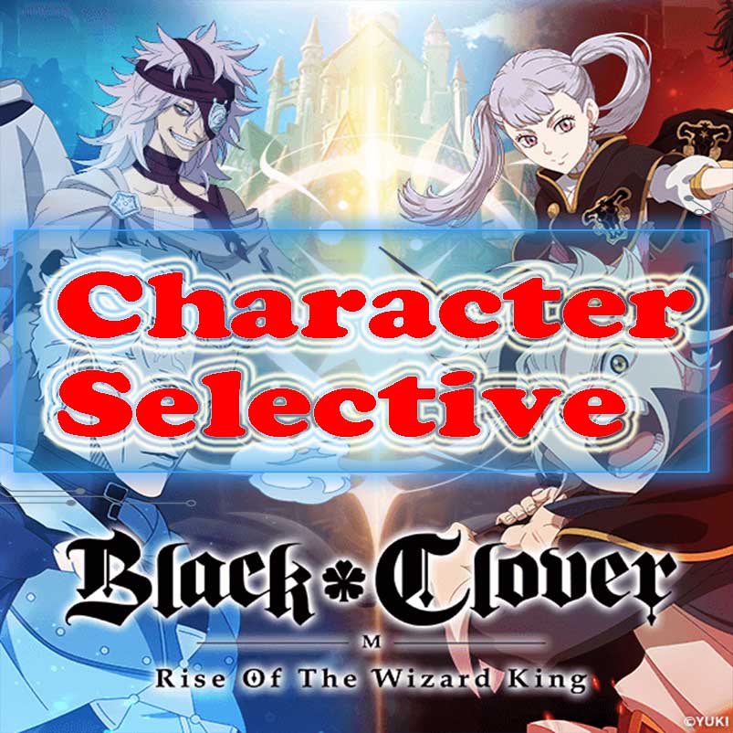 Black Clover M Account Character Selective Starter Japan & Global