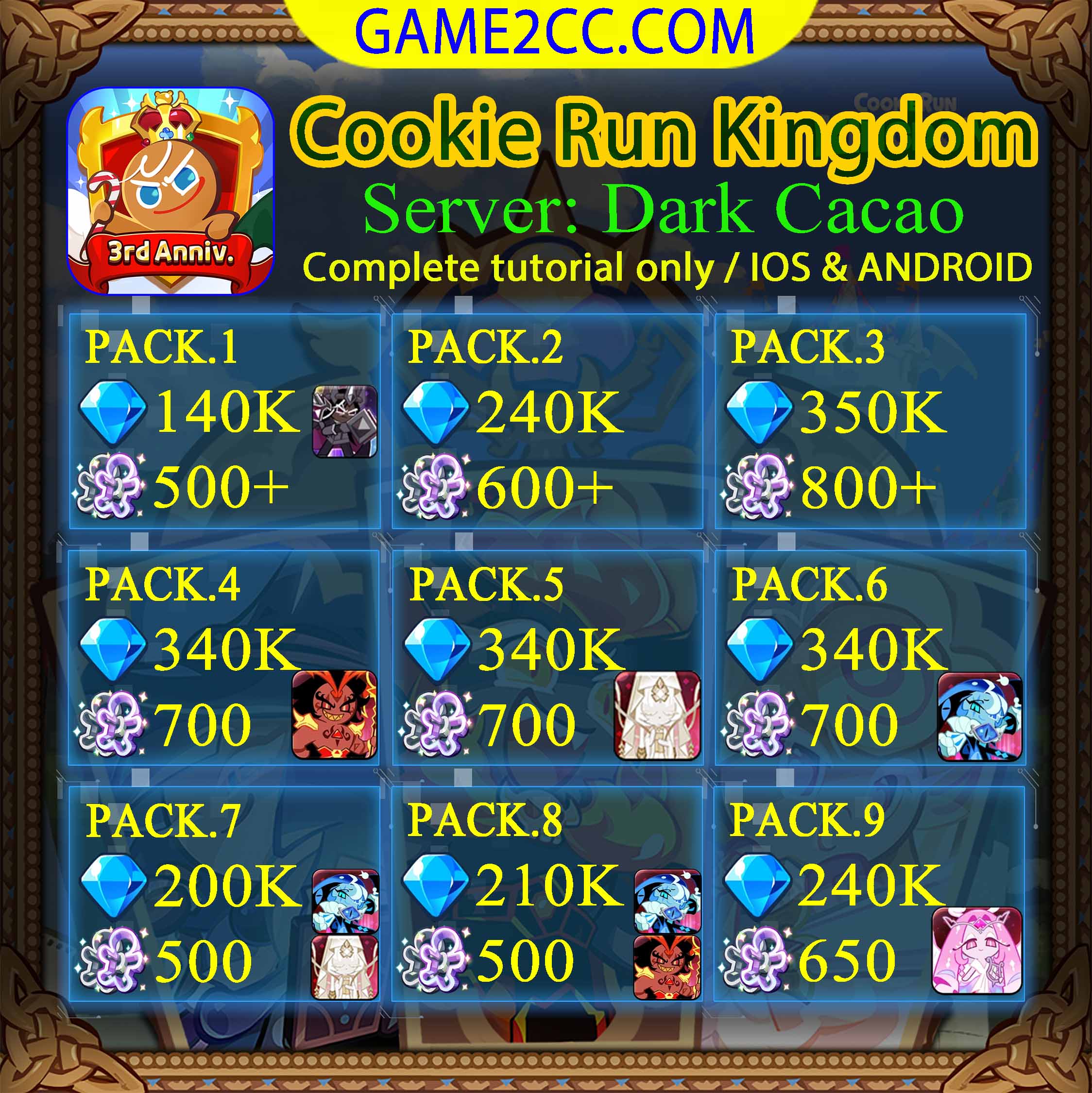 is white lily cookie or golden cheese cookie better Cookie Run Kingdom 115K-465K Crystals Eternal Sugar/Shadow Milk/Burnin –  game2cc