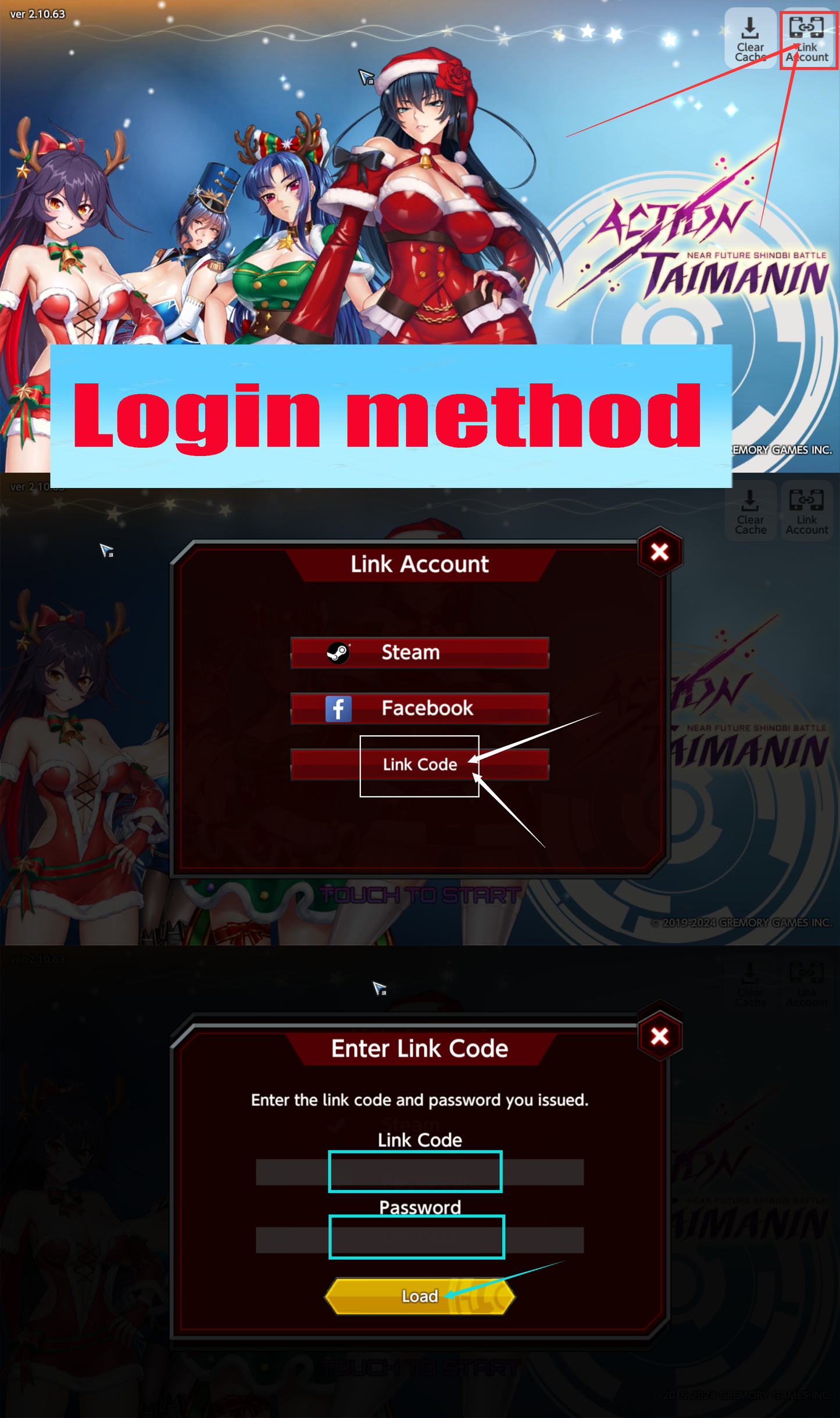 Action Taimanin 19500Gems + Fujibayashi Yuno/Kuonji R. Spica Character + Resource Account
