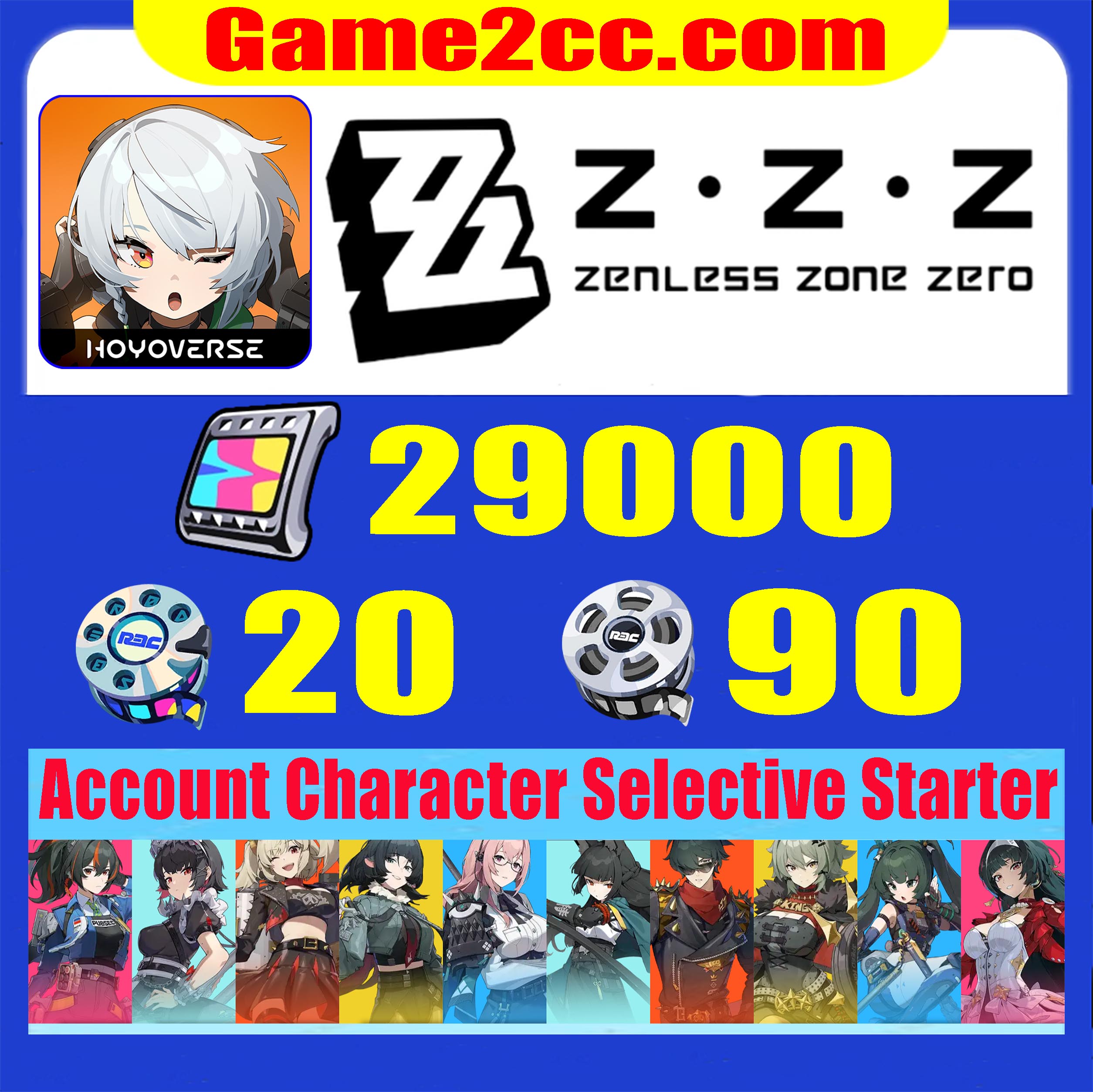 Zenless Zone Zero Polychrome3000-29000 Miyabi/Lighter/Qingyi/Astra Yao/Caesar/Burnice/Jane Doe/Yanagi/Zhu Yuan/Lycaon/Rina/Ellen/Grace/Nekomata/Soldier 11