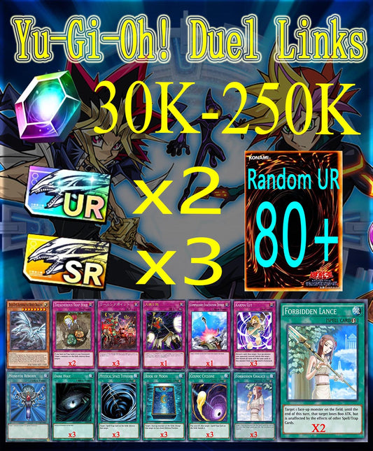 Yu-Gi-Oh! Duel Links 30K-250K Diamonds Starter account