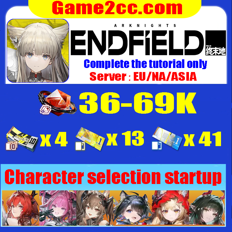 Arknights:Endfield Starter account Zhuang Fangyi/Rossi/Tangtang/Laevatain/Yvonne/Gilberta/Ardelia/Ember/Last Rite/Lifeng/Pogranichnik