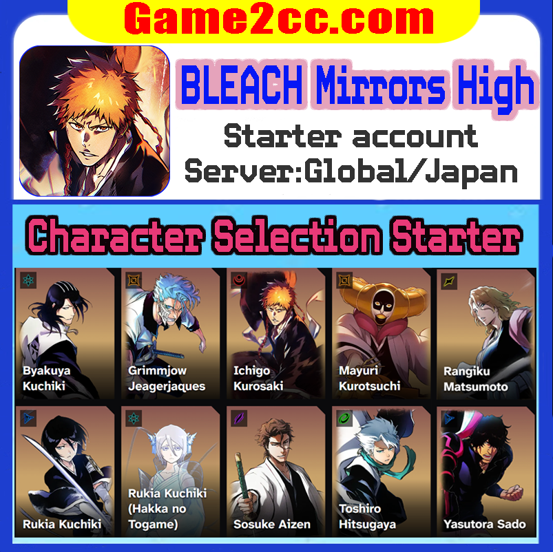 BLEACH Mirrors High Starter account Sosuke Aizen/Ichigo Kurosaki/Toshiro Hitsugaya/Rukia Kuchiki/Rangiku Matsumoto-thumbmail-1