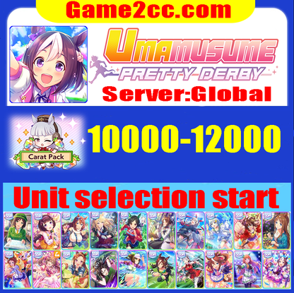 Uma musume: Pretty Derby Starter account 10000-12000*Carats /Silence Suzuka/Tokai Teio/Gold ship/Vodka/Grass Wonder/El Condor Pasa/Seiun sky/Tamamo Cross/Fine Motion/Ines Fujin/Winning Ticket/Air Shakur/Sakura Bakushin O/Super Creek/Smart Falcon