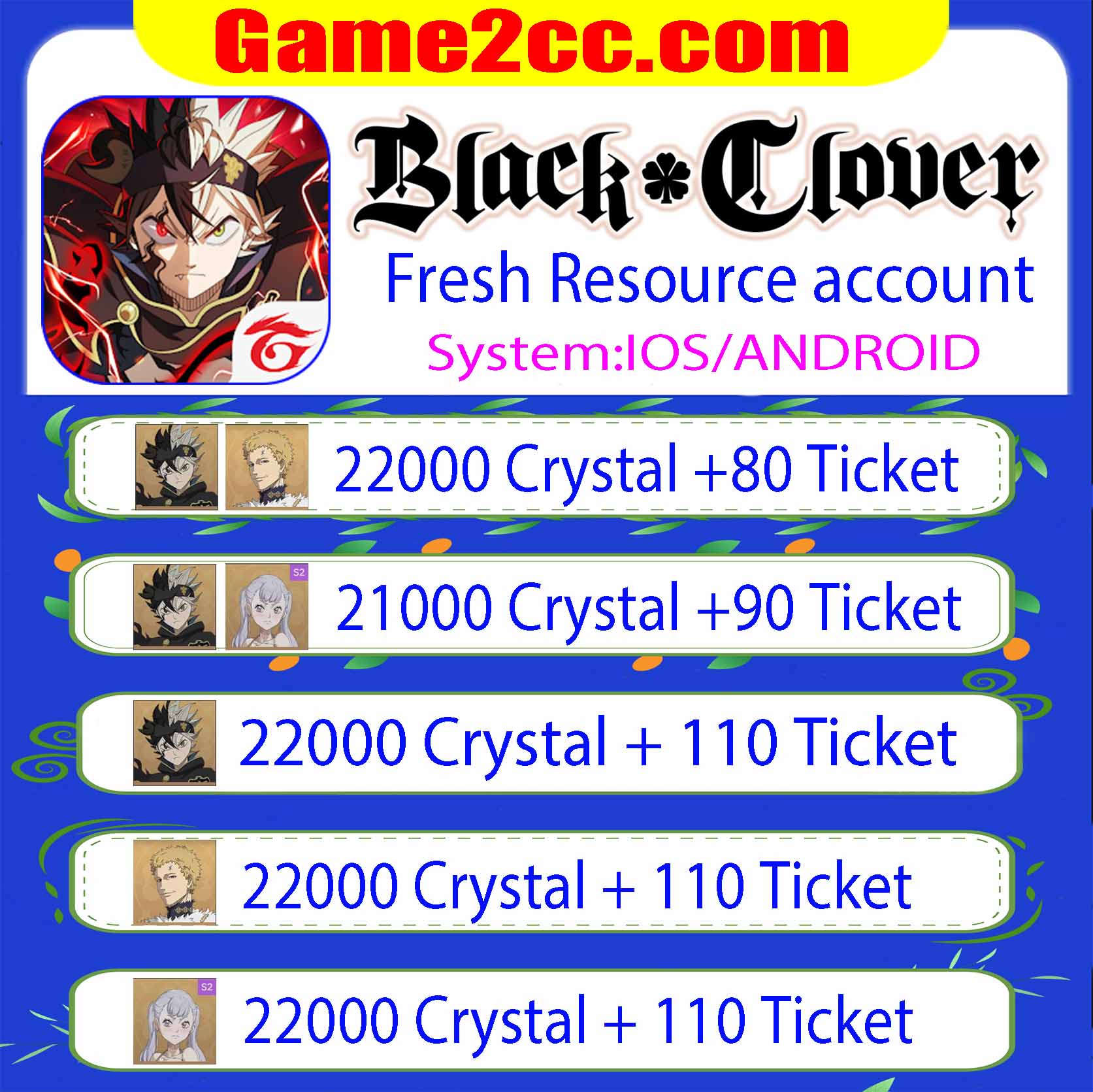 Black Clover M – game2cc