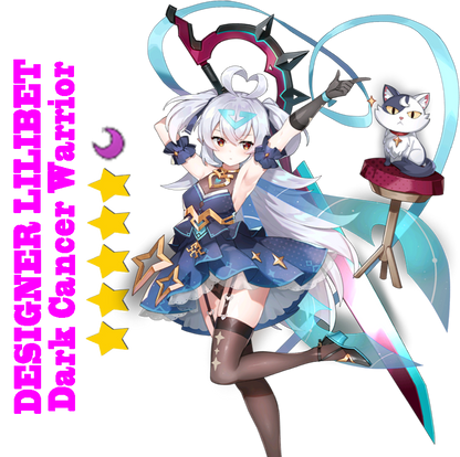 Epic Seven Designer Lilibet +[5 star Random 1-5 Moonlight] Starter Account Server:Global/ASIA/EU/JAPAN/KOREA