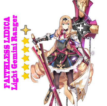 Epic Seven Faithless Lidica +[5 star Random 1-5 Moonlight] Starter Account Server:Global/ASIA/EU/JAPAN/KOREA