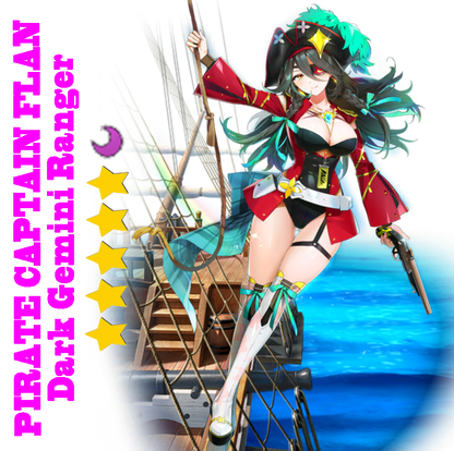 Epic Seven Pirate Captain Flan +[5 star Random 1-5 Moonlight] Starter Account Server:Global/ASIA/EU/JAPAN/KOREA