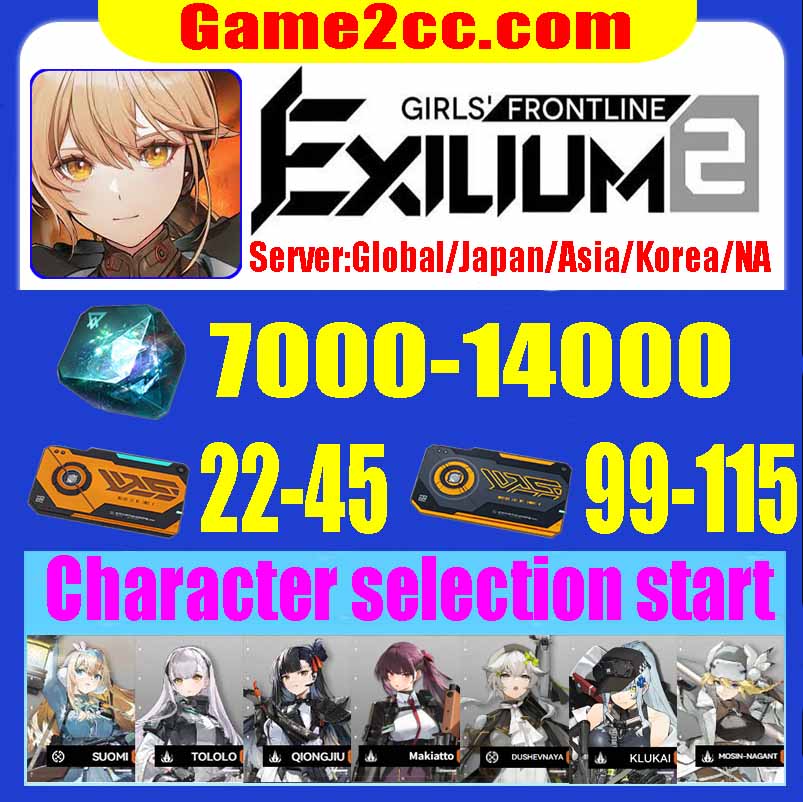 Girls' Frontline 2: EXILIUM 7000-14000 Collapse Piece Vector/Klukai/Makiatto/Suomi/Dushevnaya/Tololo/Qiongjiu/Mosin-Nagant/Sabrina/Ullrid/Peritya/Vepley