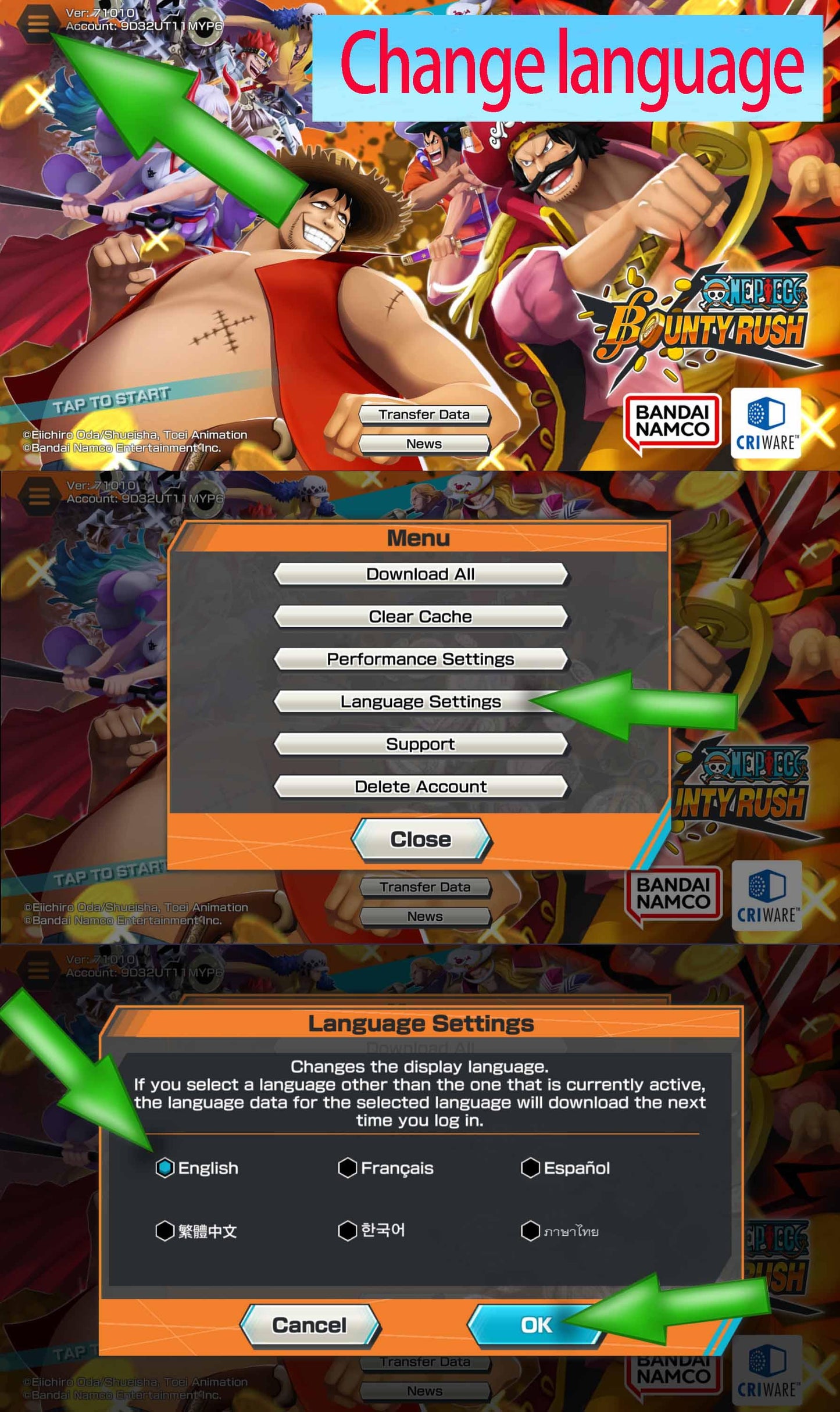 One Piece Bounty Rush Starter resource Account 2000-5500+Diamonds GLOBAL Android Only