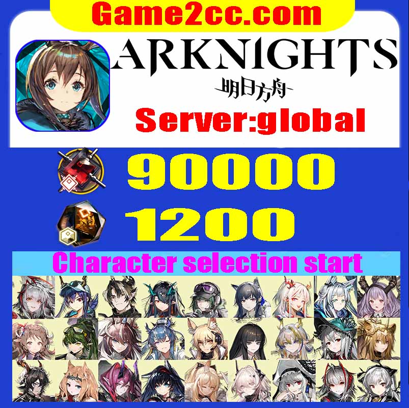 Arknights 90K Orundum +1200 Originium+Wiš'adel/Wisadel/Limited characters