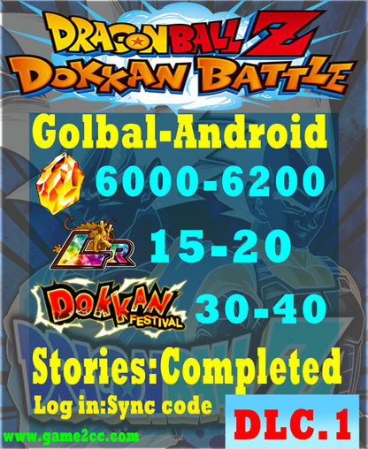 DRAGON BALL Z DOKKAN BATTLE 5000-10000 Dragon Stones LR15-20